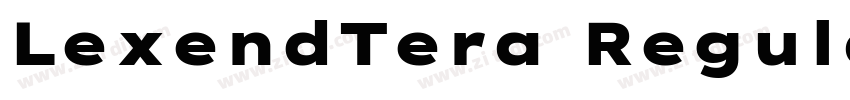 LexendTera Regular字体转换 LexendTera Regular字体转换